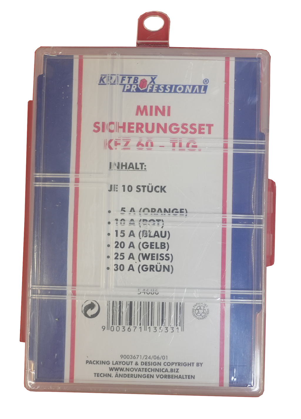 Mini-Sicherungs-Set 60-tlg.