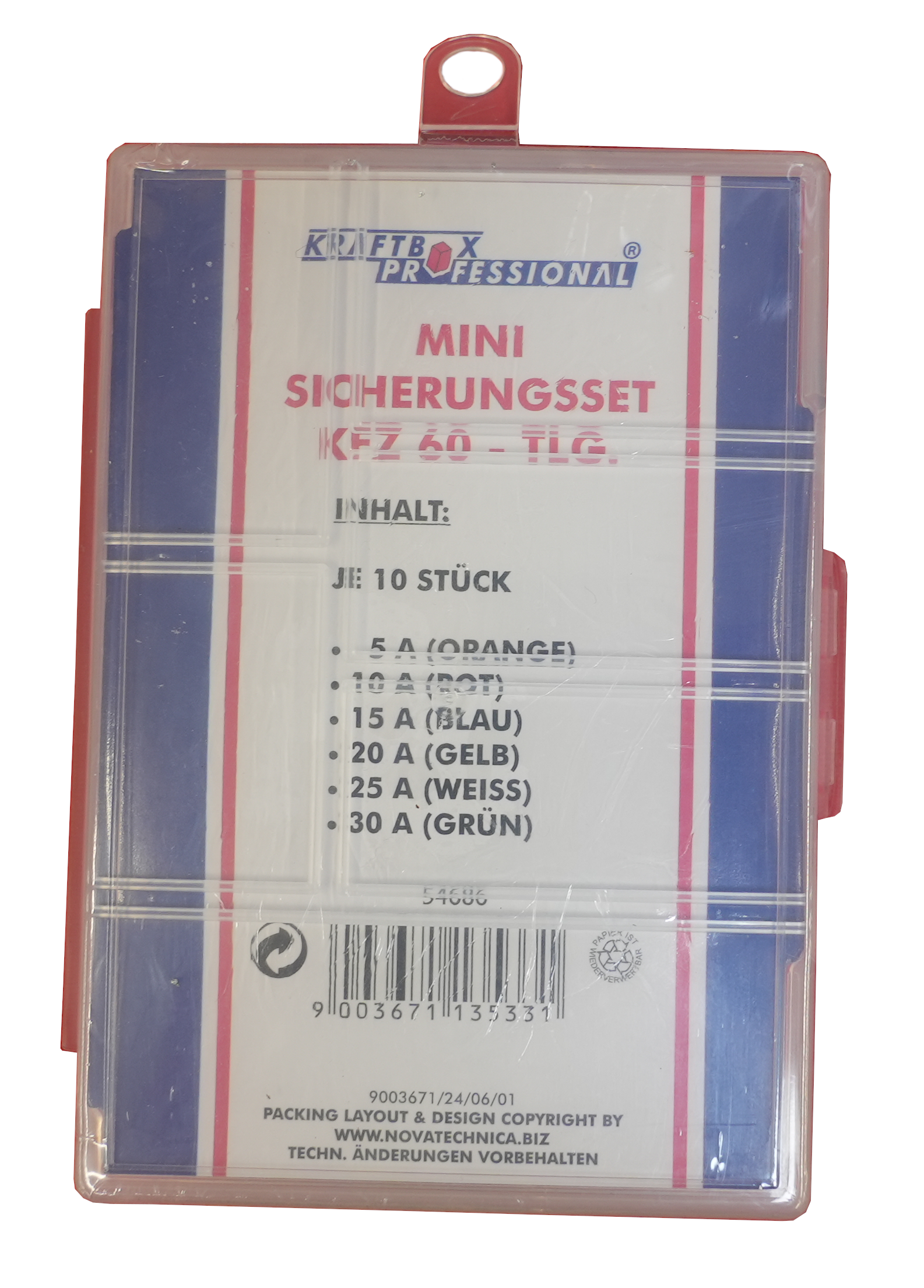 Mini-Sicherungs-Set 60-tlg.