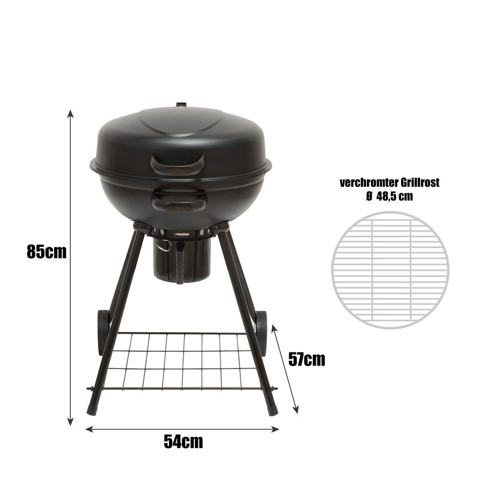 Holzkohle-Kugelgrill 50 cm