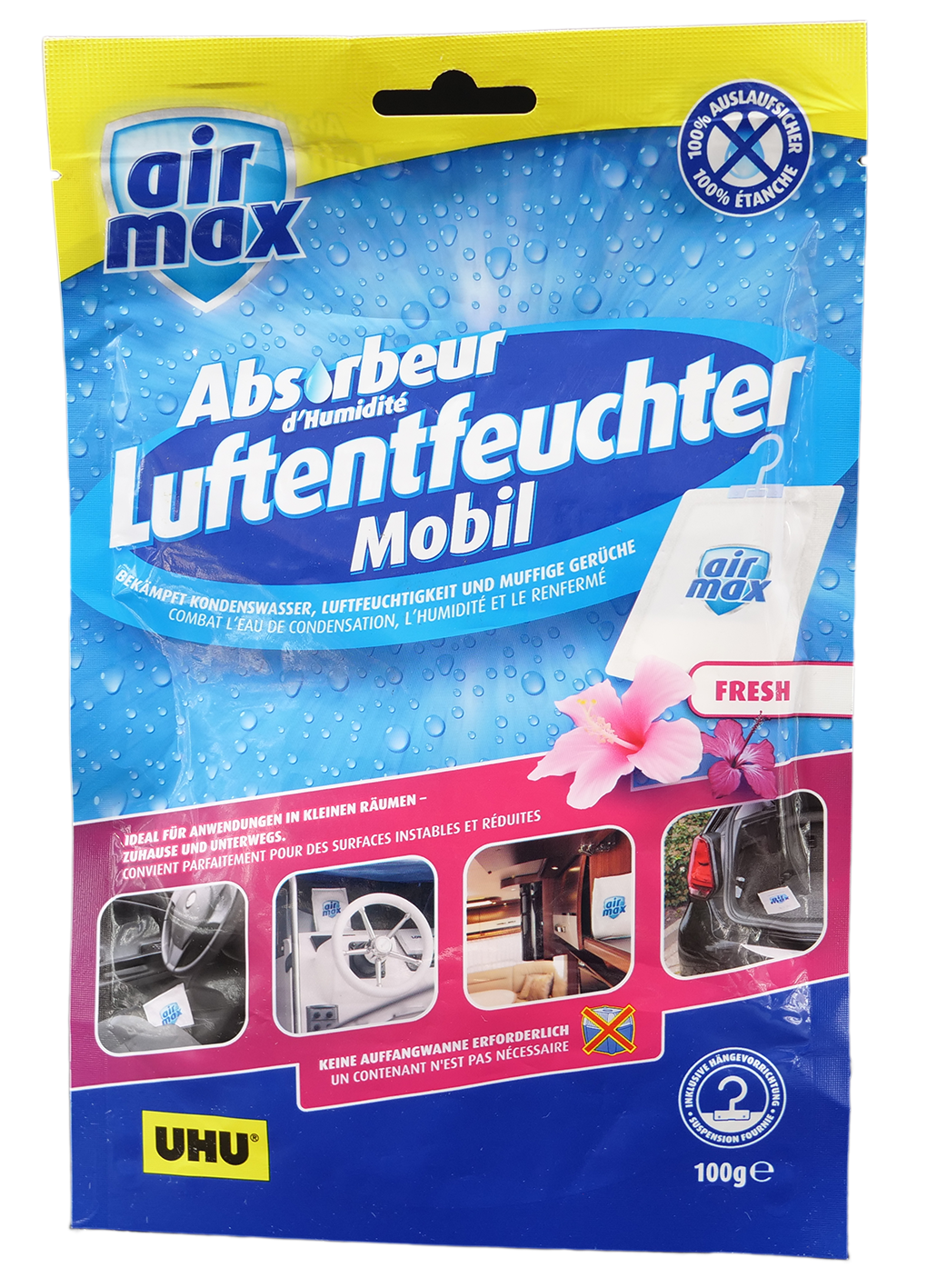 UHU Luftentfeuchter Mobil Lavendel 100g