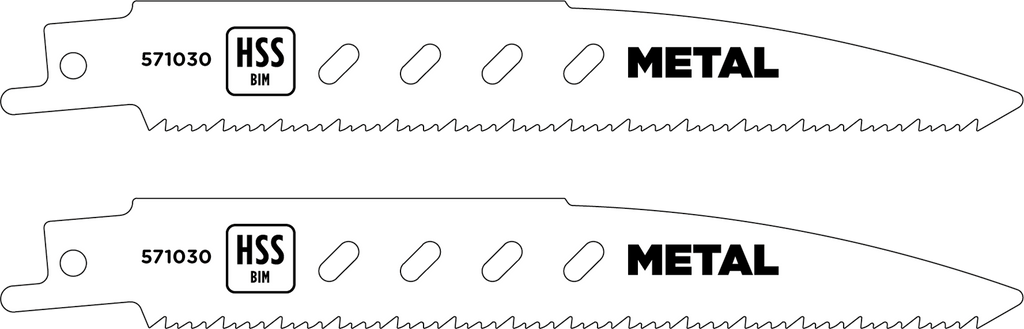 HSS-Bi-Metall-Säbelsägeblätter, Metall- und Holzbearbeitung, fein