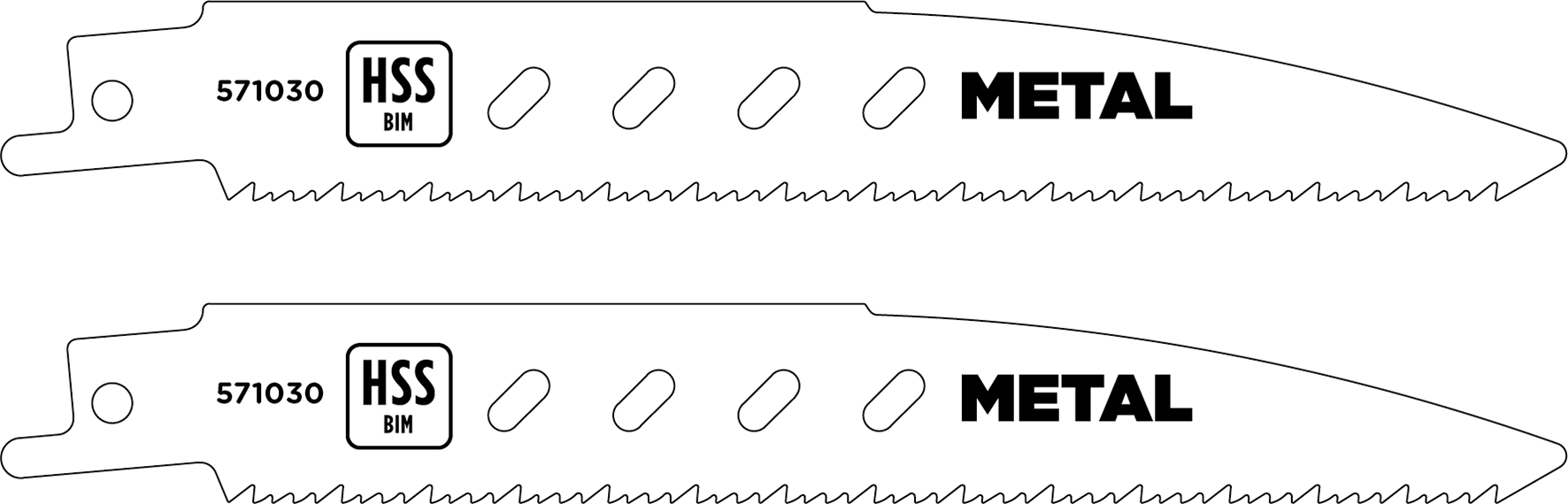 HSS-Bi-Metall-Säbelsägeblätter, Metall- und Holzbearbeitung, fein