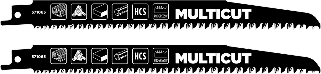 MULTICUT HCS-Säbelsägeblätter, Holzbearbeitung, fein - grob