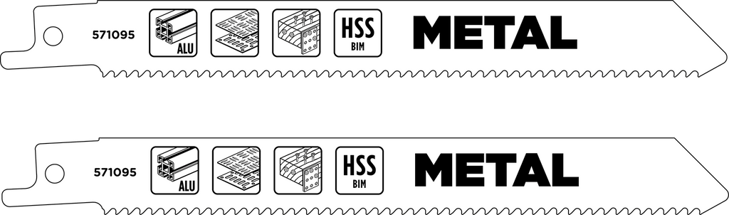 HSS-Bi-Metall-Säbelsägeblätter, Metallbearbeitung, grob