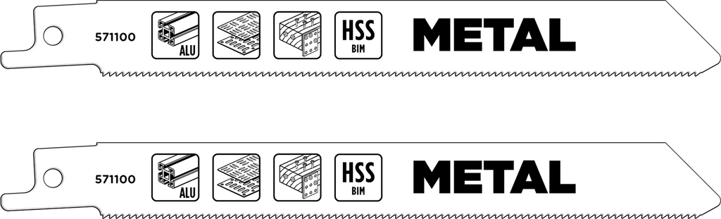 HSS-Bi-Metall-Säbelsägeblätter, Metallbearbeitung, fein