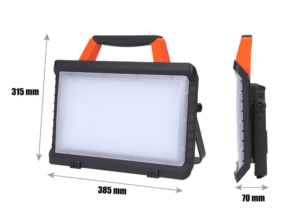 Akku-LED Arbeitsleuchte tragbar extradünn, 30W