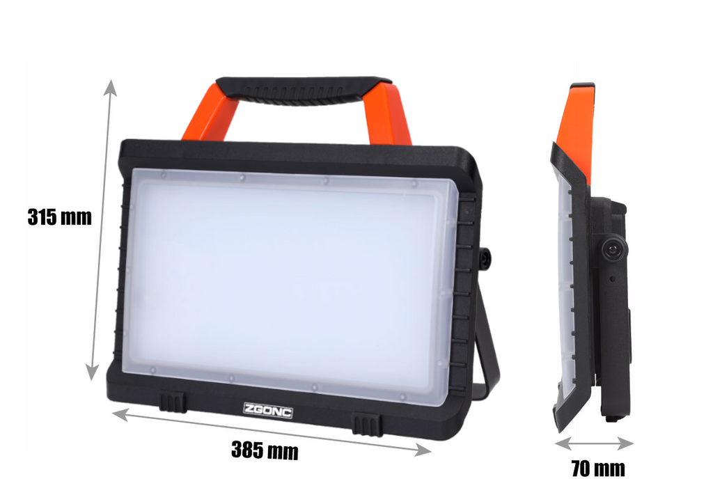 Akku-LED Arbeitsleuchte tragbar extradünn, 30W
