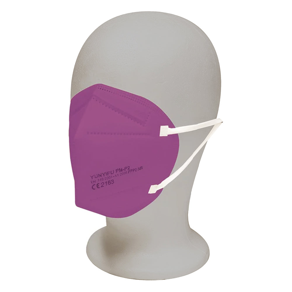 5 Feinstaubmasken FFP2 Violett