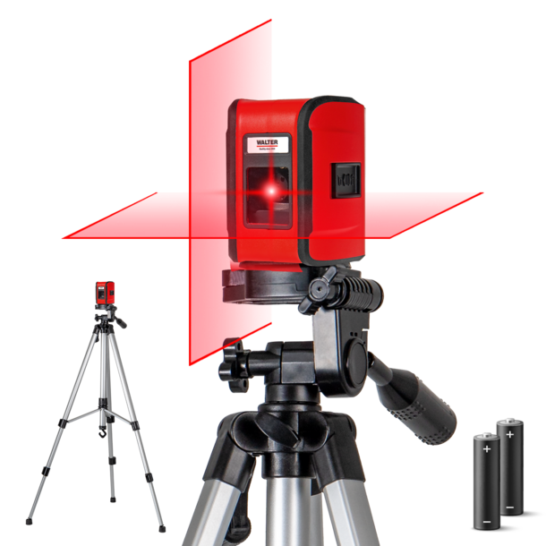 Kreuzlinienlaser mit Stativ