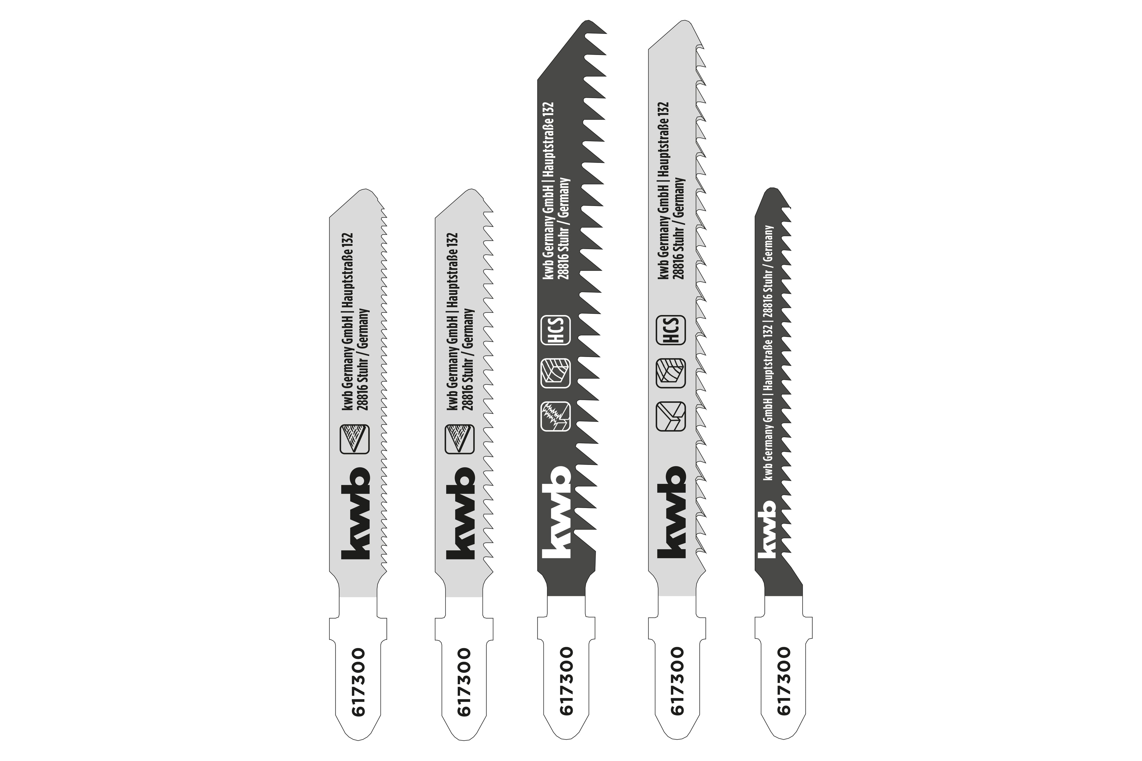 Stichsägeblätter-Set für Holz + Metall, fein-grob 20-tlg.