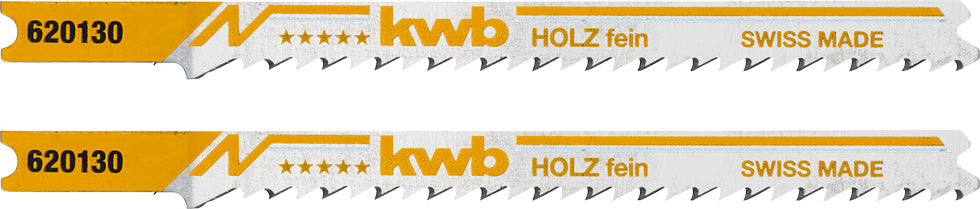 2 Stichsägeblätter, Universalschaft, fein, Holzbearbeitung, HCS