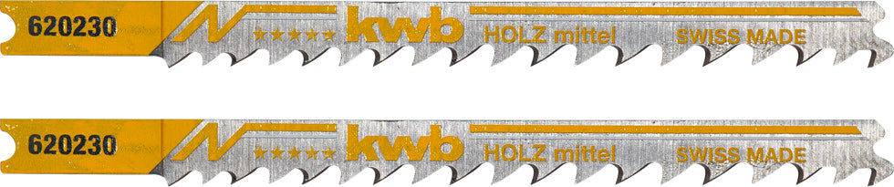 2 Stichsägeblätter, Universalschaft, mittel, Holzbearbeitung, HCS