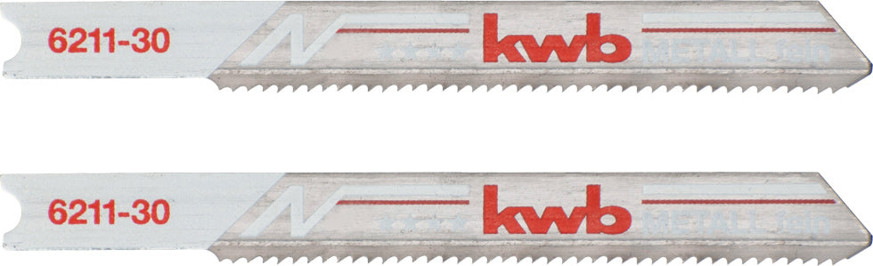 2 Stichsägeblätter fein 62 mm, Metallbearbeitung, Bi-Metall