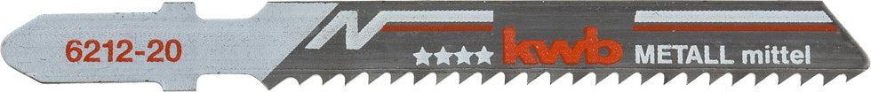 5 Stichsägeblätter, Metallbearbeitung, Bi-Metall, mittel