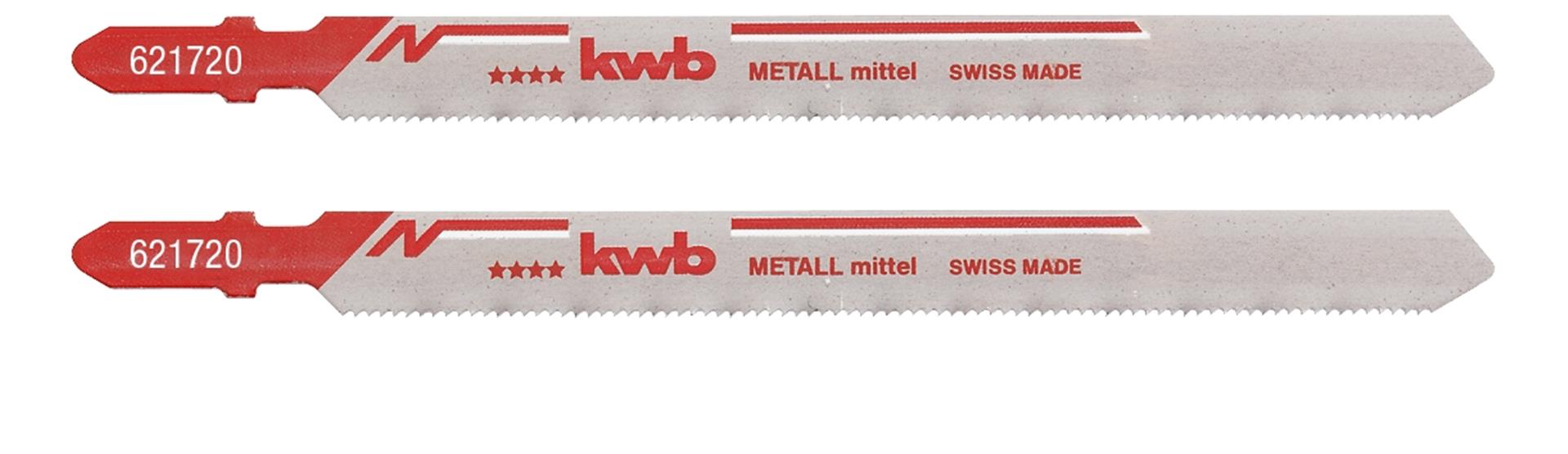 2 Bi-Metall-Stichsägeblätter für Metall, mittel, extra lang