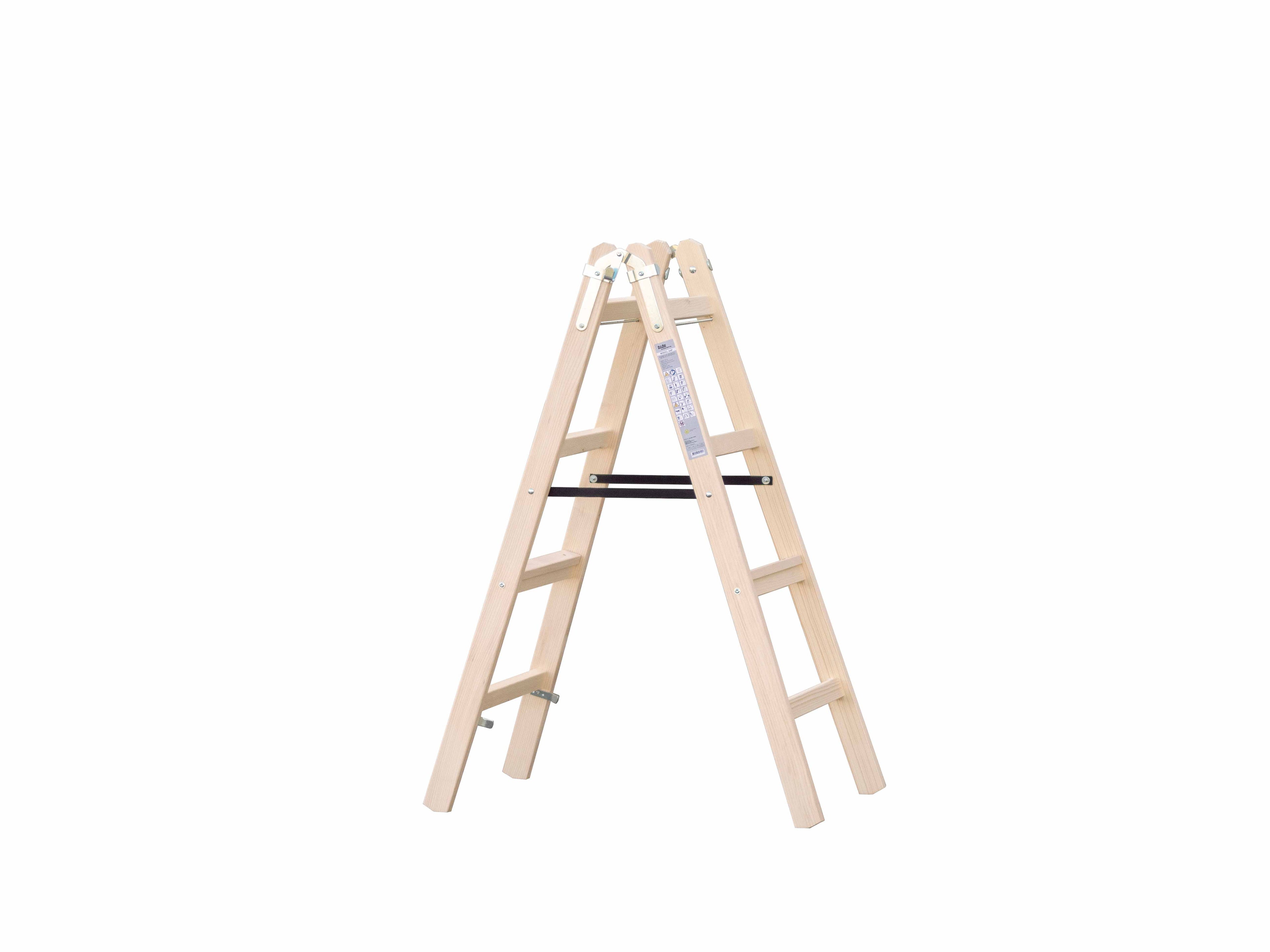 Holzleiter 4 Sprossen