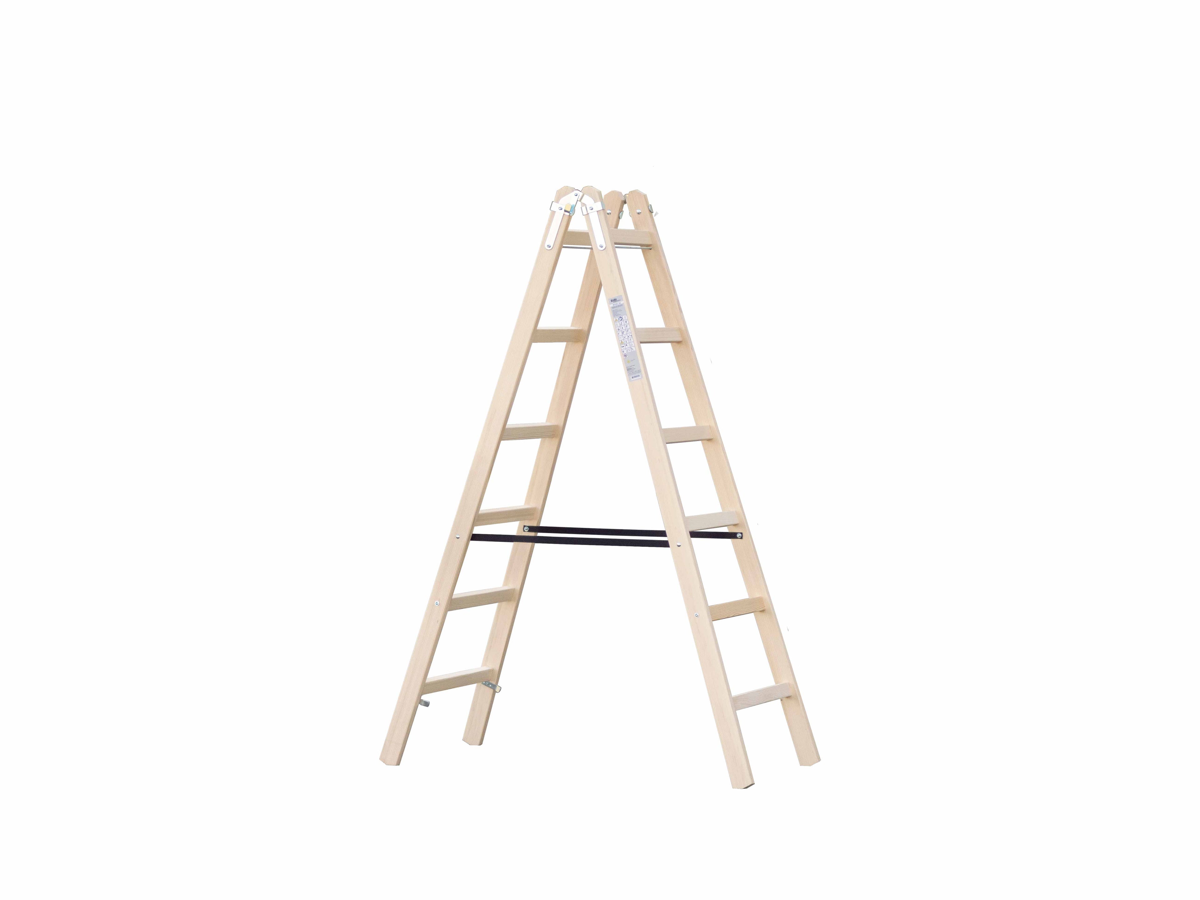 Holzleiter 6 Sprossen