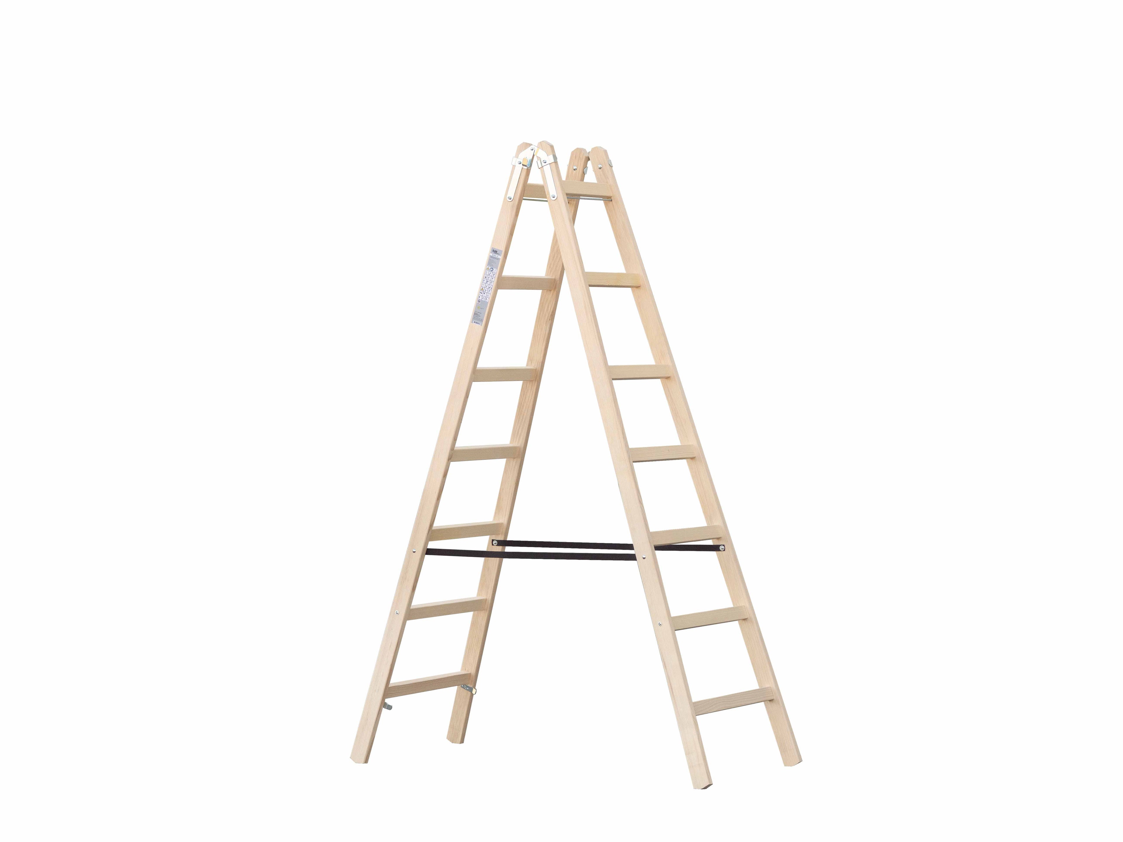 Holzleiter 7 Sprossen