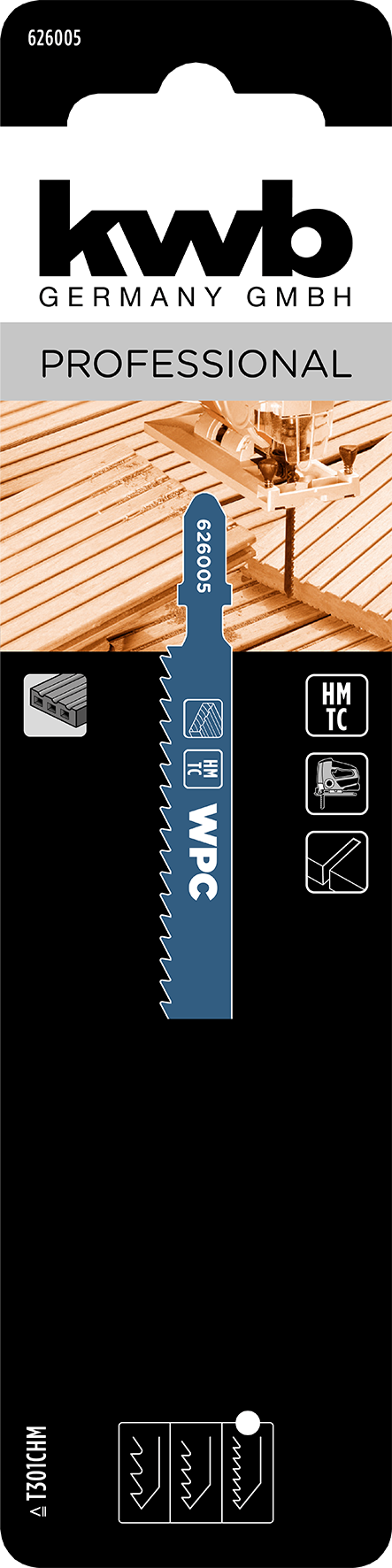 HM-Stichsägeblatt für WPC