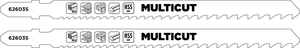 MULTICUT HSS-Bi-Metall-Stichsägeblätter, Mehrzweckverwendung