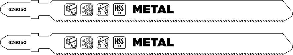 HSS-Bi-Metall-Stichsägeblätter, Metallbearbeitung, T-Schaft, mittel, extra lang