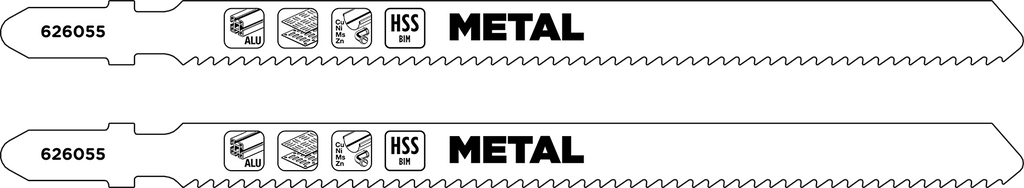 HSS-Bi-Metall-Stichsägeblätter, Metallbearbeitung, T-Schaft, mittel