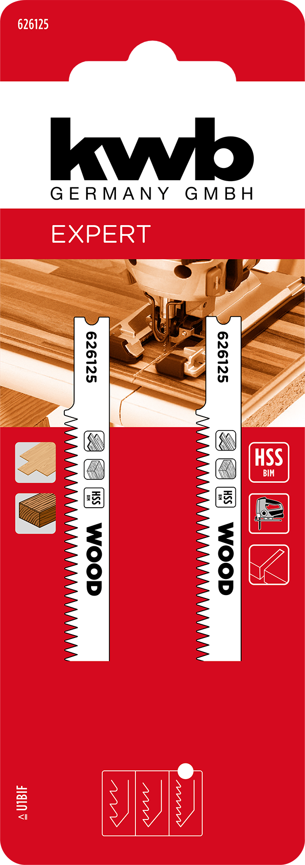 HSS-Bi-Metall-Stichsägeblätter, LAMINAT, Holzbearbeitung, fein