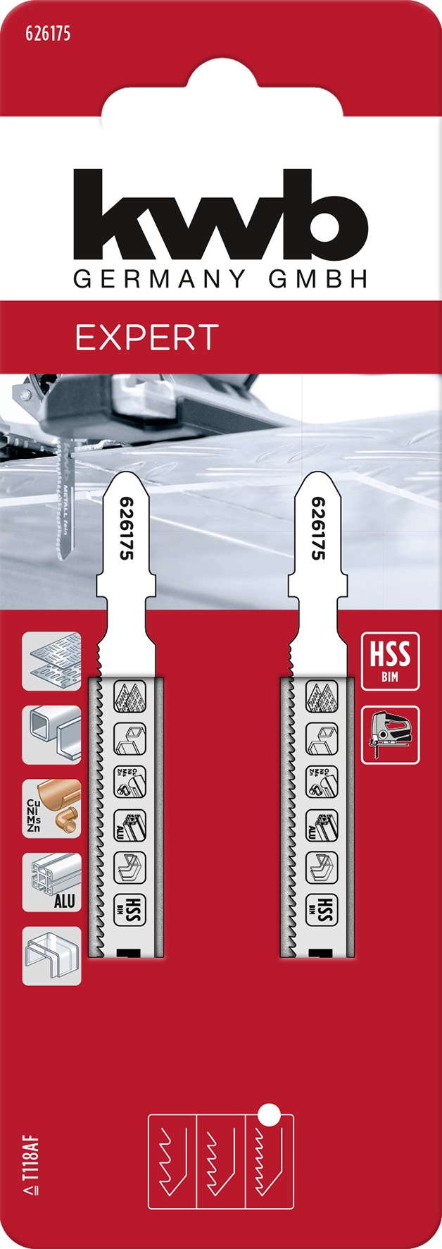 HSS-Bi-Metall-Stichsägeblätter, Metallbearbeitung, fein