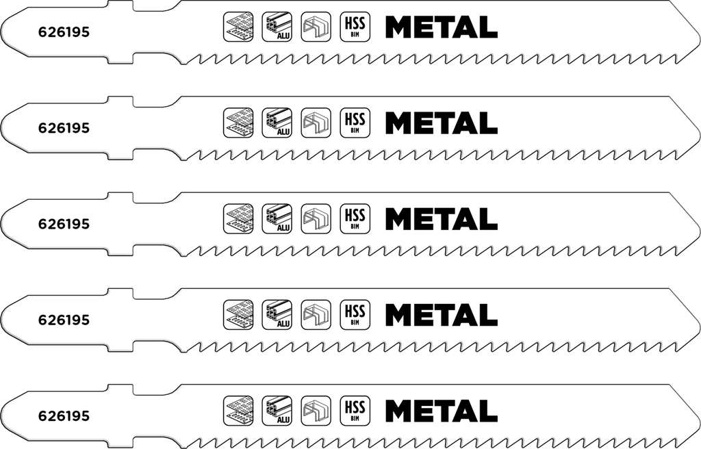 HSS-Bi-Metall-Stichsägeblätter, Metallbearbeitung, mittel