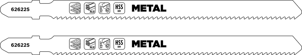 HSS-Bi-Metall-Stichsägeblätter, T-Schaft, extra lang, grob