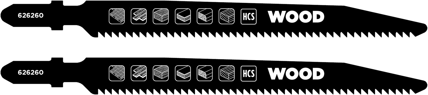 HCS-Stichsägeblätter, Holzbearbeitung, DOWN CUT, fein