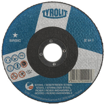 TYROLIT Trennscheibe 230x2,5x22,23 mm gerade A30 BASIC Stahl/Edelstahl