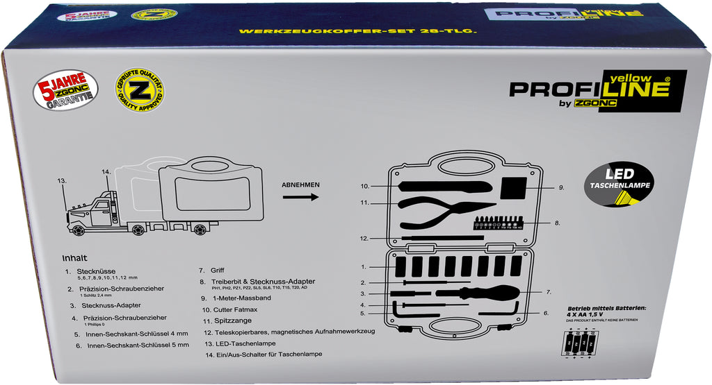Werkzeugkoffer-Set Truck 28-tlg.