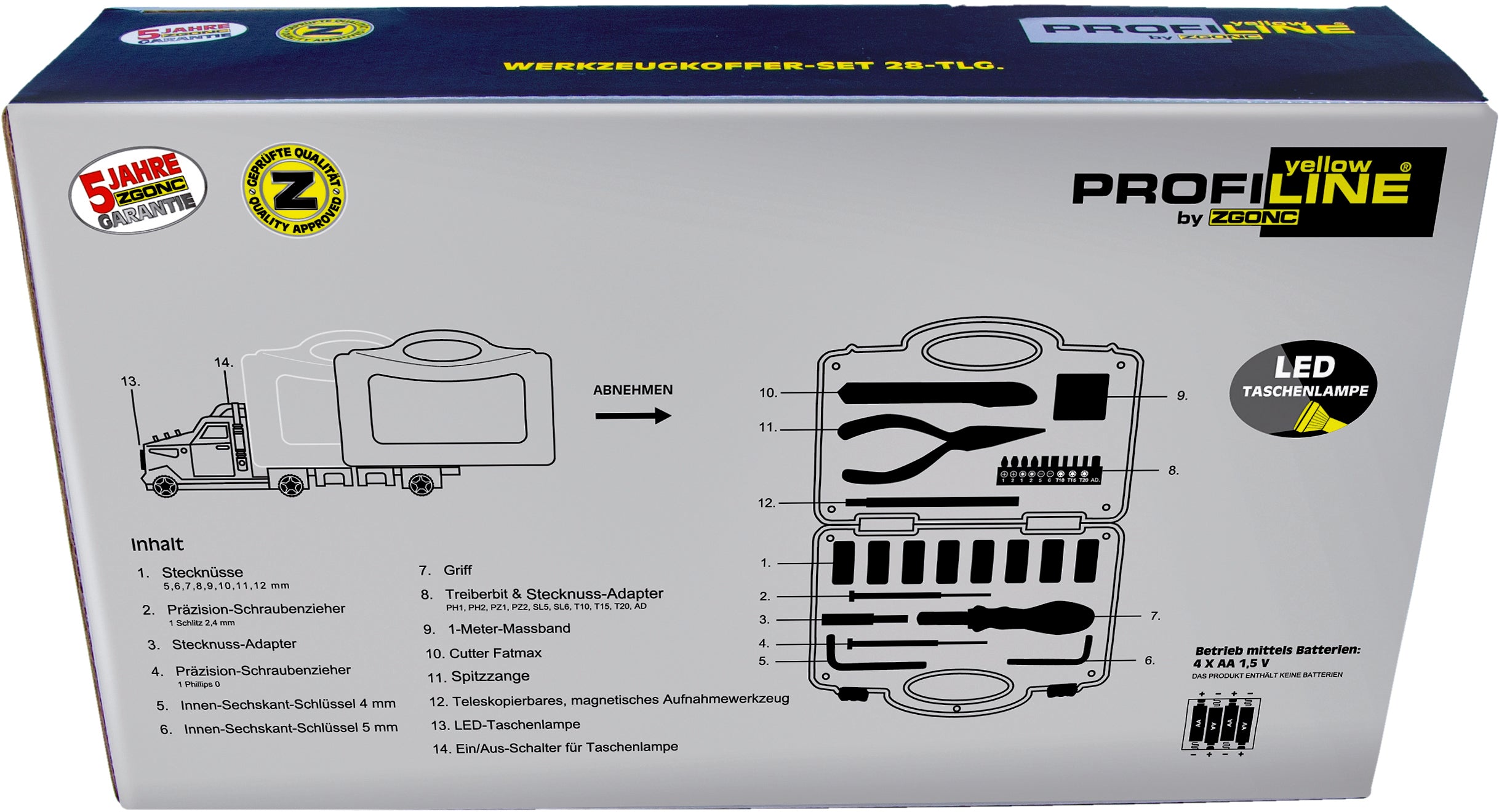 Werkzeugkoffer-Set Truck 28-tlg.