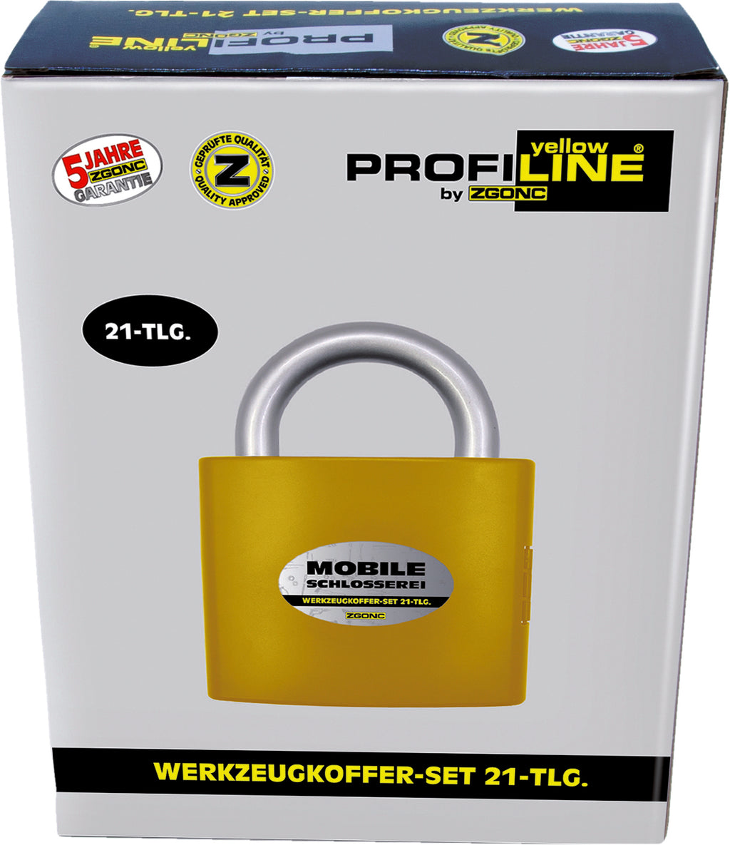 Werkzeugkoffer-Set Schloss 21-tlg.