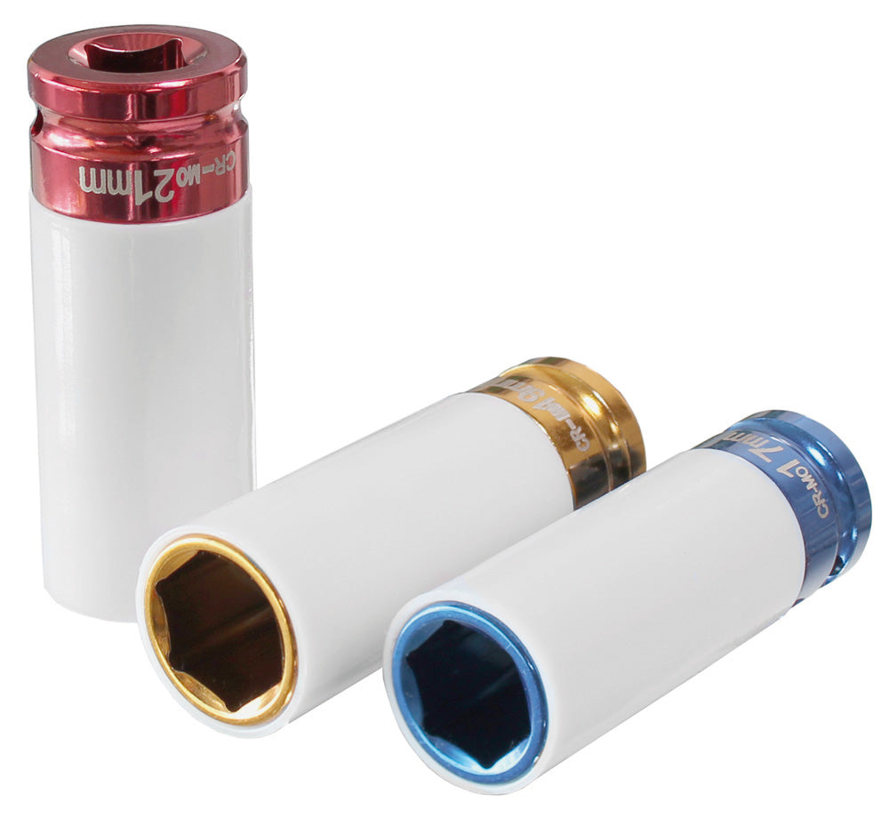 Druckluft-Schlagnuss-Satz 1/2" 3-tlg.