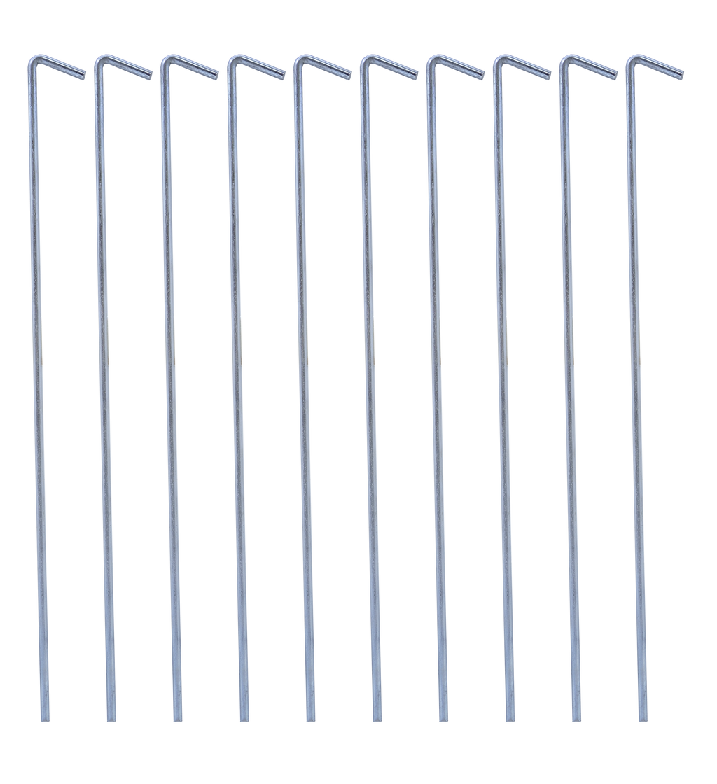 10 Metall-Heringe für Abdeckplanen