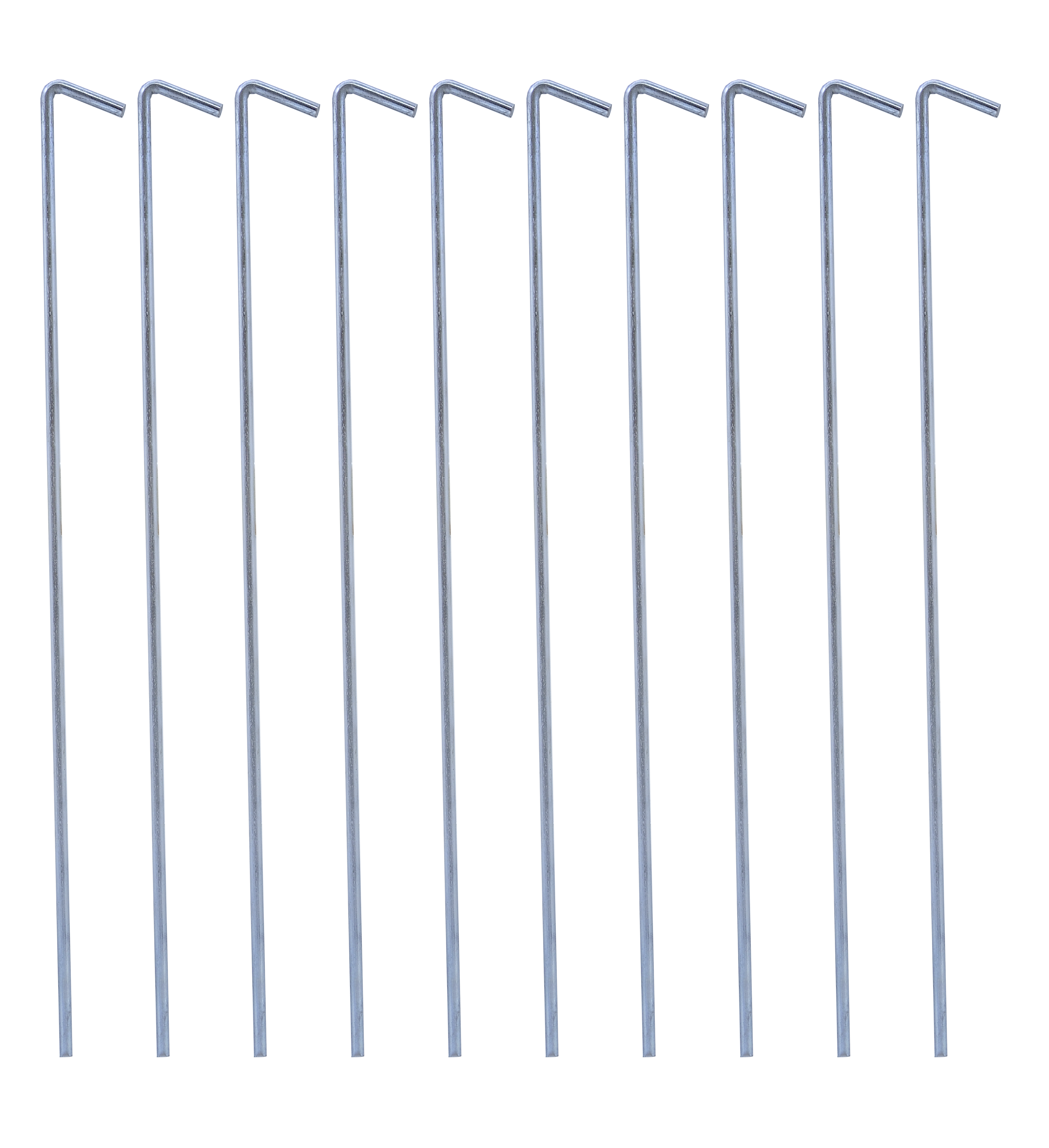 10 Metall-Heringe für Abdeckplanen