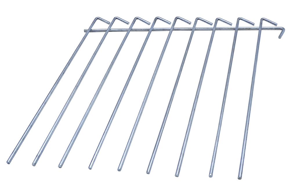 10 Metall-Heringe für Abdeckplanen
