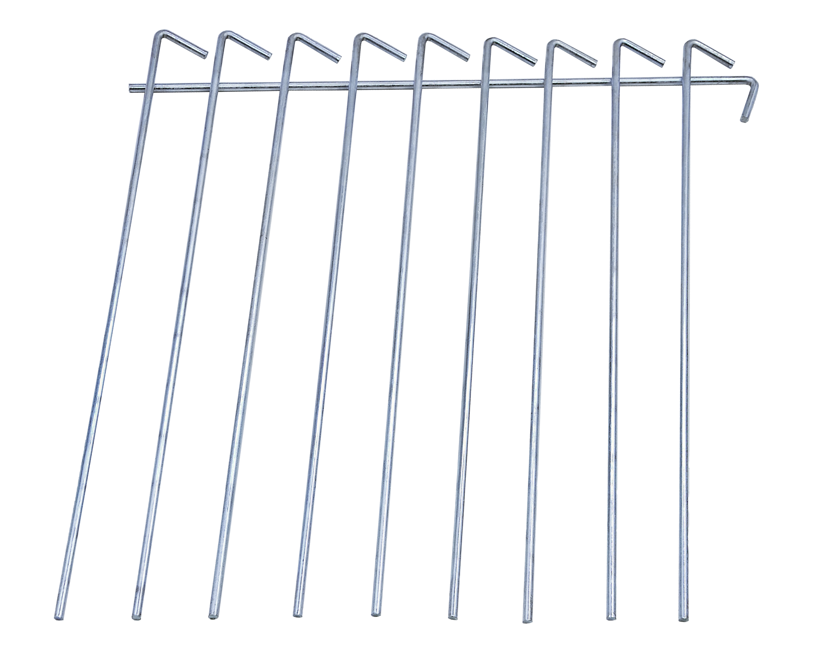 10 Metall-Heringe für Abdeckplanen