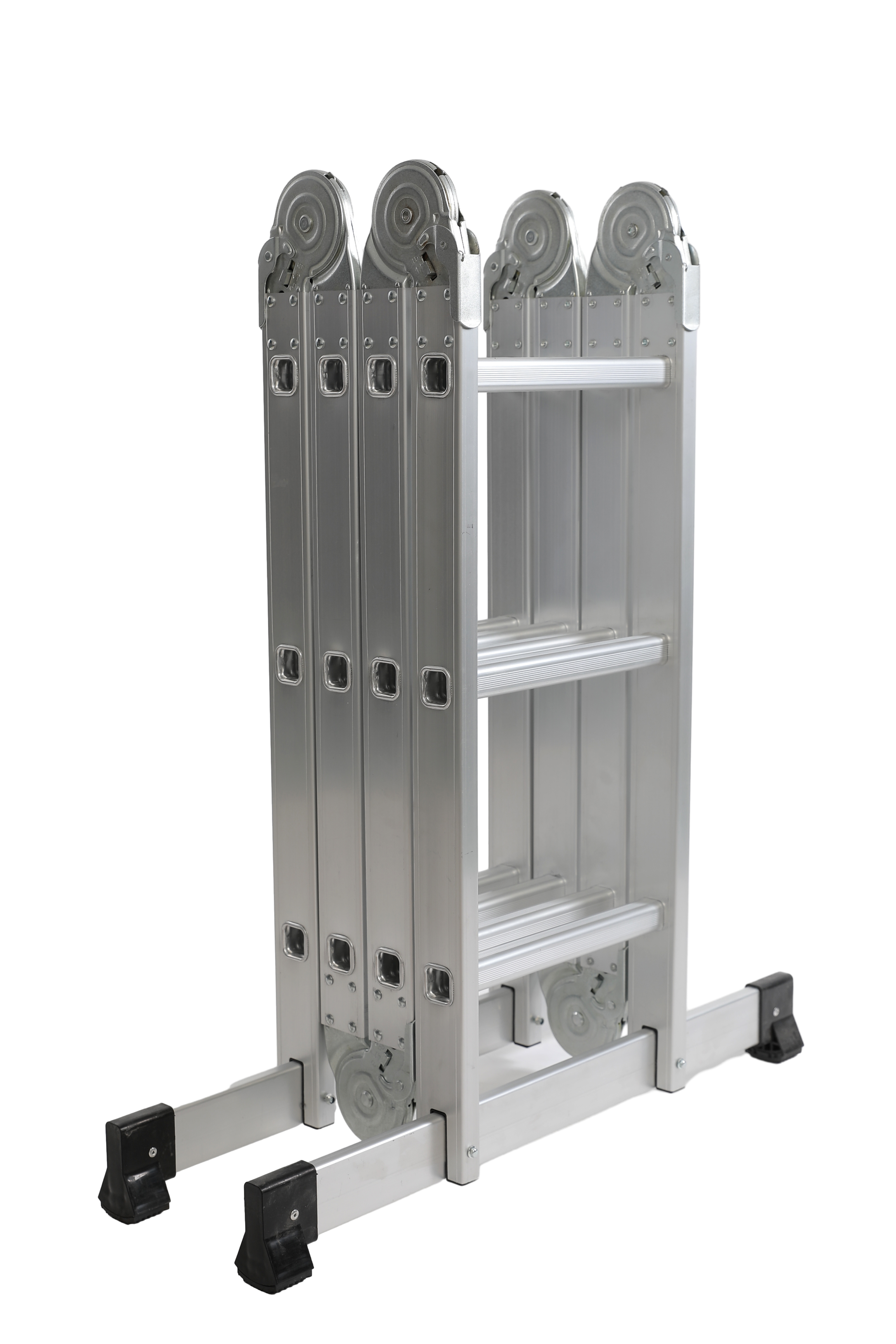 Alu-Vielzweckleiter 4x3 + Plattform