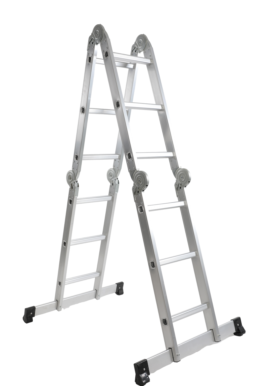 Alu-Vielzweckleiter 4x3 + Plattform