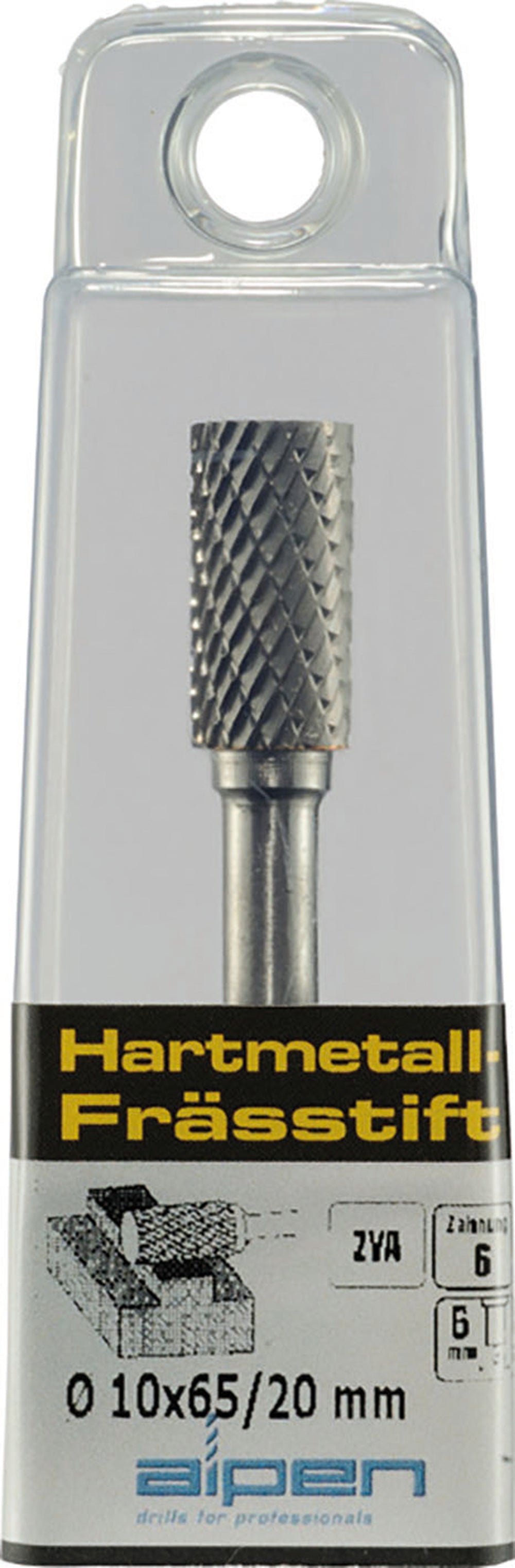 HM-Frässtift ZYA 10 Ø x 65 mm