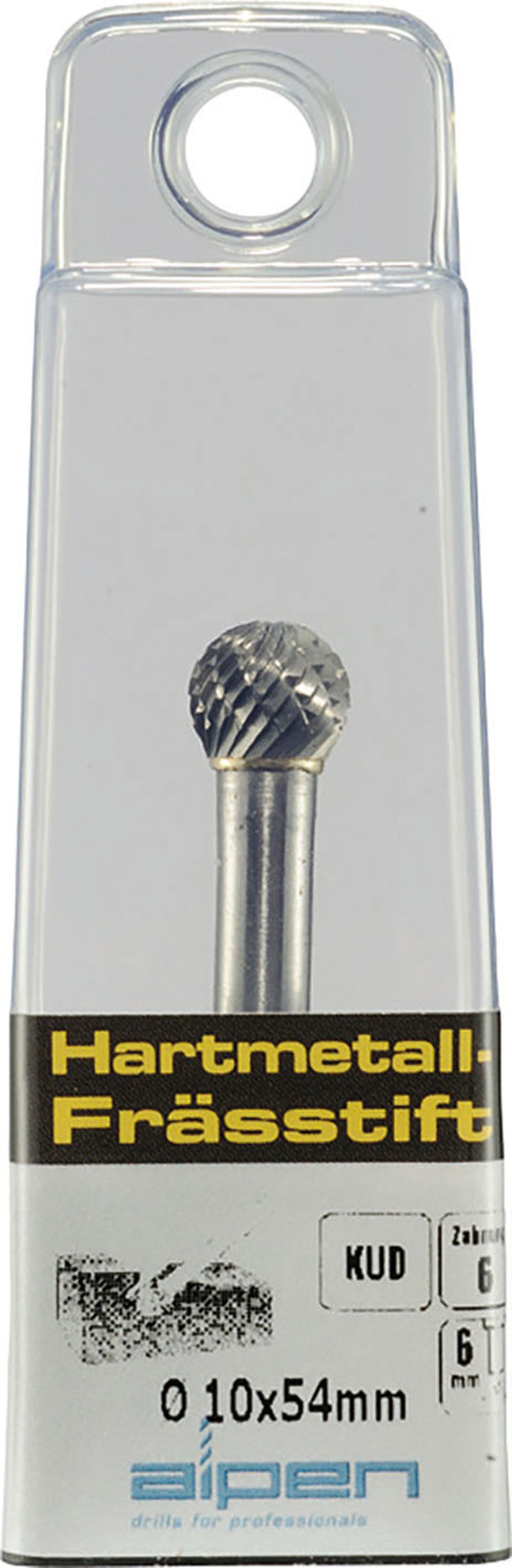 HM-Frässtift KUD 10 Ø x 54 mm