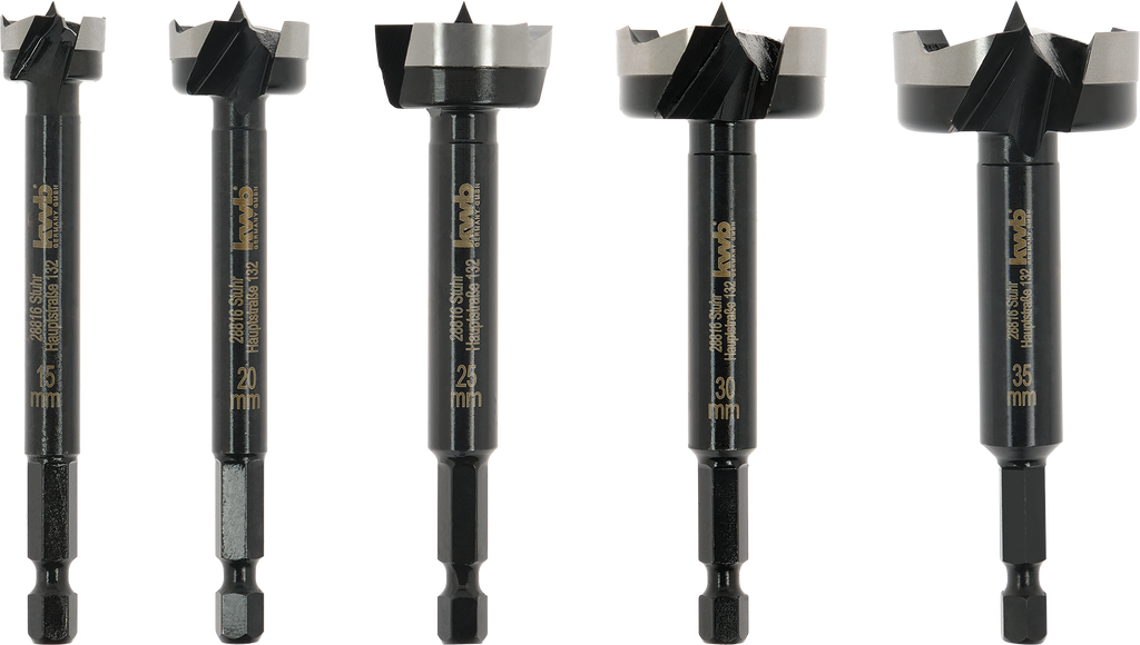 Forstnerbohrer-Set mit 1/4" E 6.3 Schaft, 5-tlg.