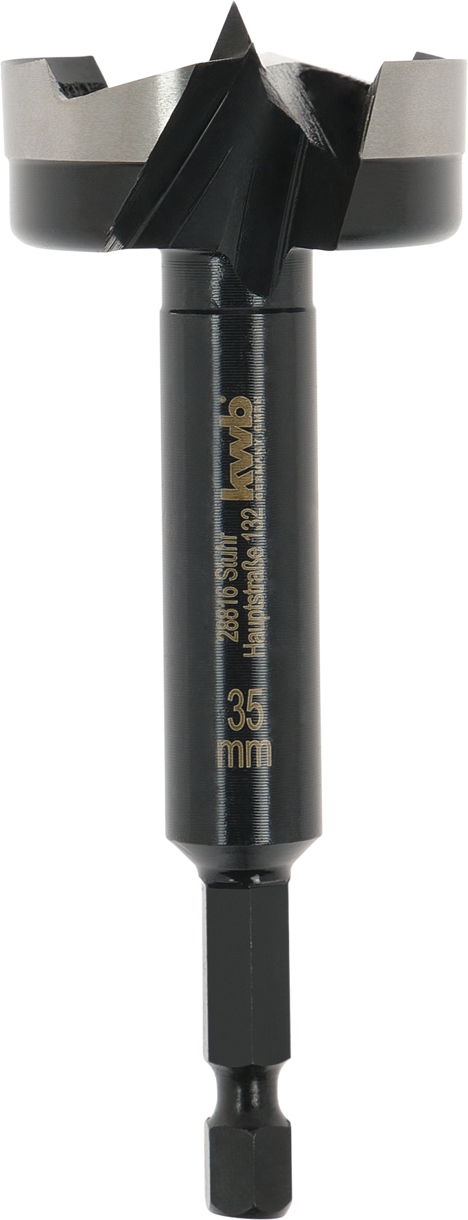 Forstnerbohrer mit 1/4" E 6.3 Schaft, Ø 35 mm