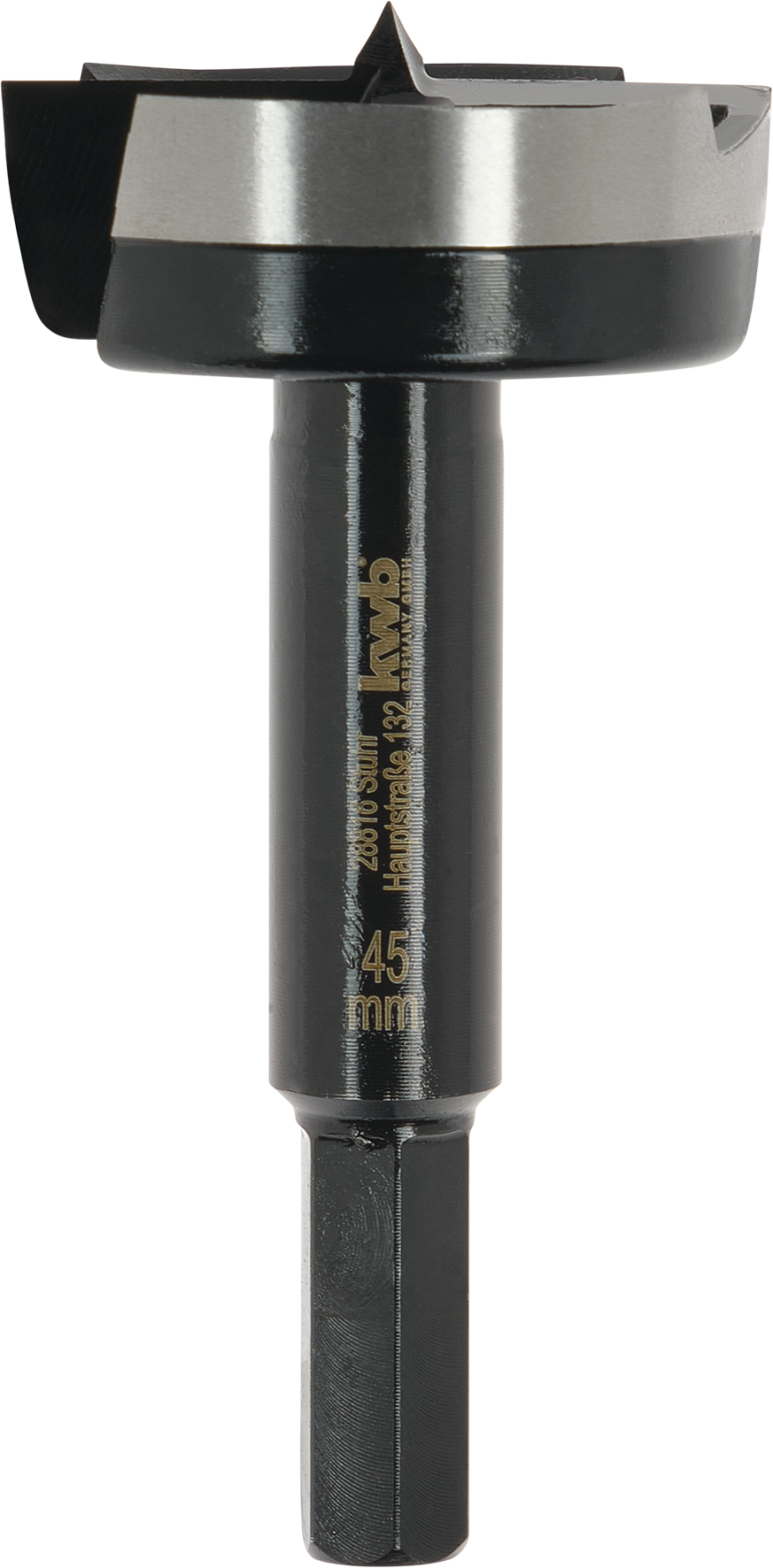 Forstnerbohrer mit 3/8" Hex-Schaft, Ø 45 mm