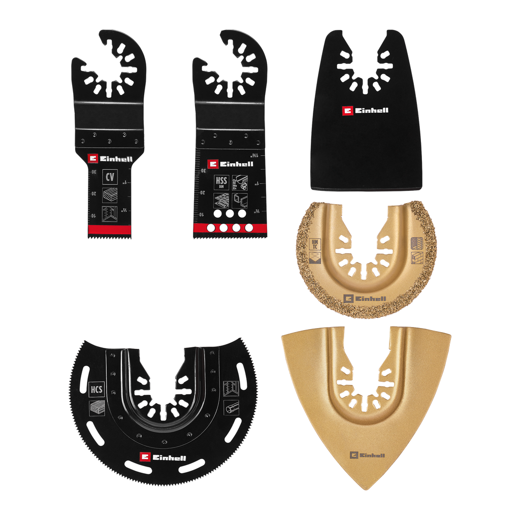 Multitool-Set mit Universalaufnahme, 6-tlg.