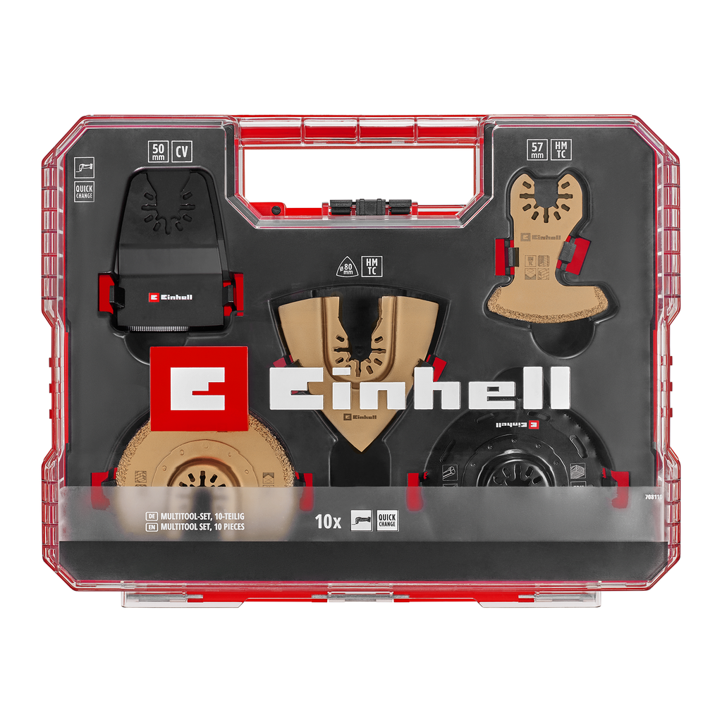 XL-PLUS-CASE Multitool-Set mit Universalaufnahme, 10-tlg.