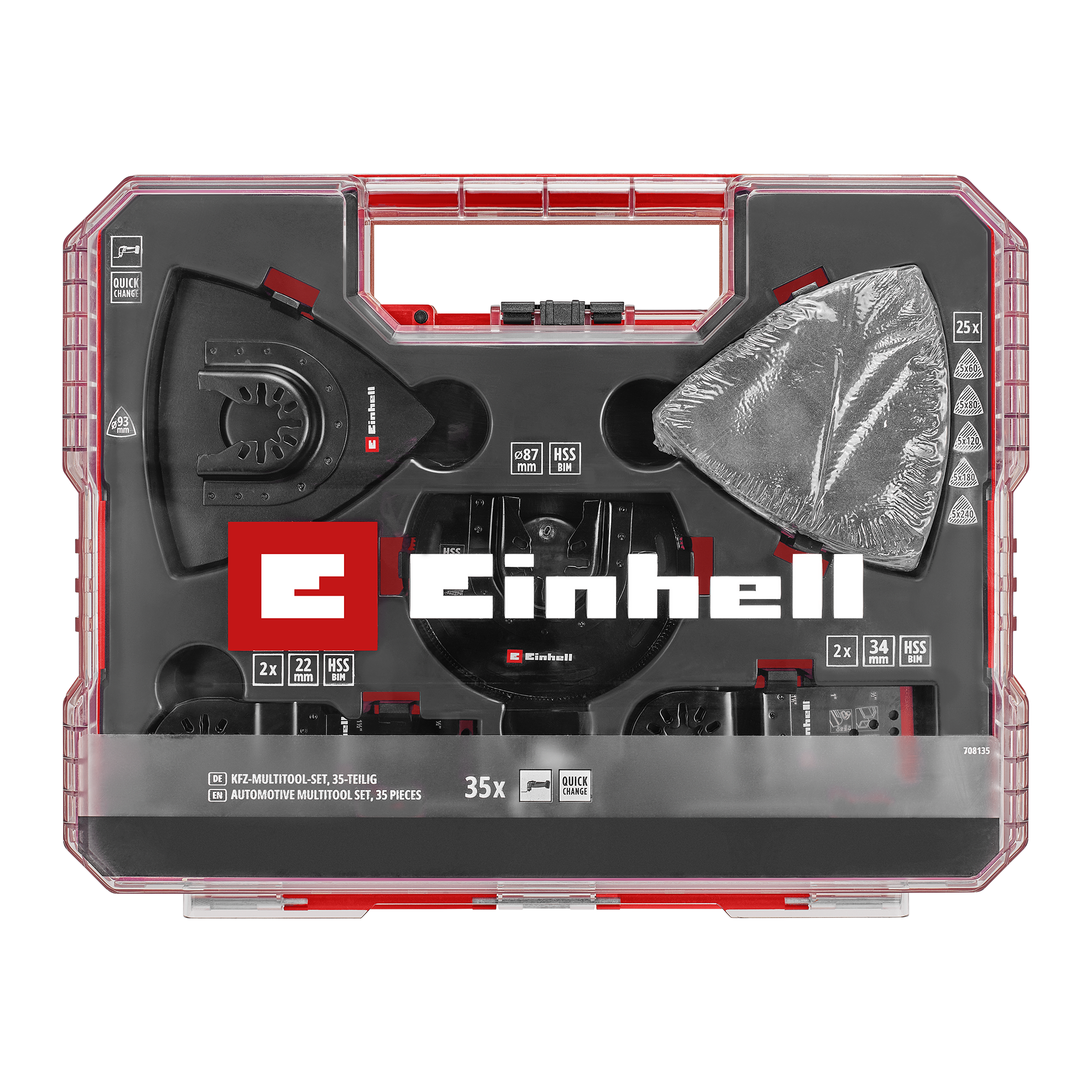 XL-PLUS-CASE KFZ-Multitool-Set mit Universalaufnahme, 35-tlg.